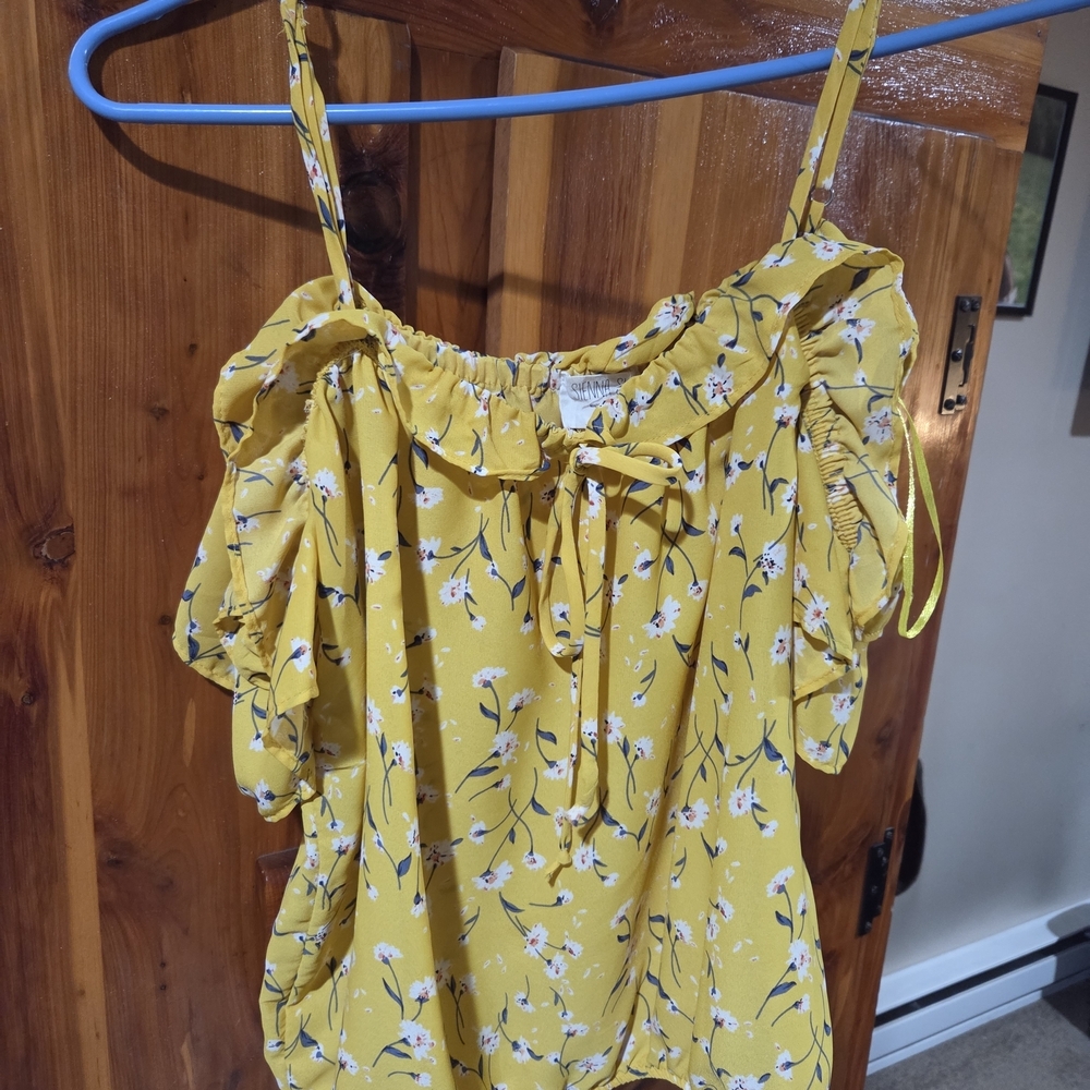 Sienna Sky Yellow Floral Blouse
